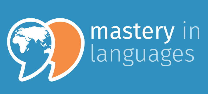 Logo Mastery in Languages (invertiert)